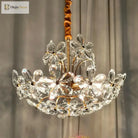 Elegant Crystal Flower Chandelier - New Style Dream With French Pastoral And American Retro Flair