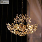 Elegant Crystal Flower Chandelier - New Style Dream With French Pastoral And American Retro Flair