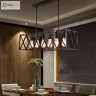 Elena’s Retro Loft 6 Bulb Industrial Chandelier Pendant Lights
