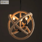 Elevate Your Space With Industrial Charm: The Factory Beige Globe Chandelier Pendant Lighting