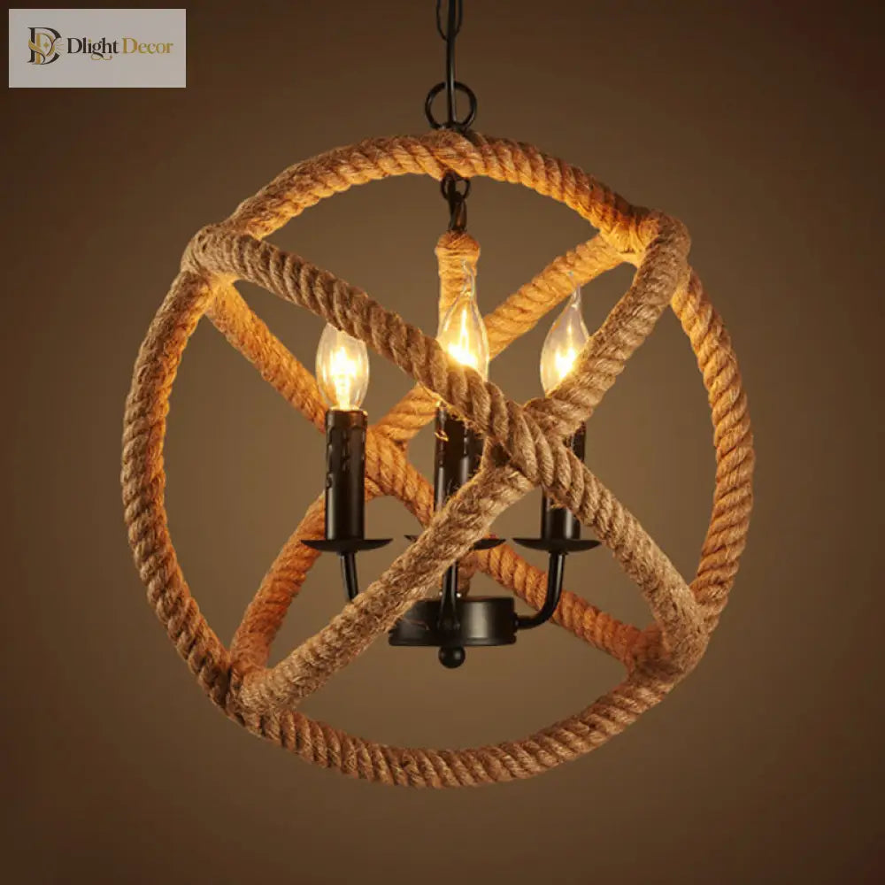 Elevate Your Space With Industrial Charm: The Factory Beige Globe Chandelier Pendant Lighting