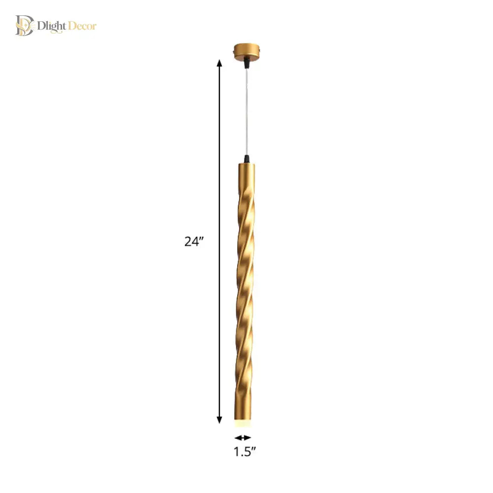Eliana Captivating Rope Pendant: Modern Elegance In Gold