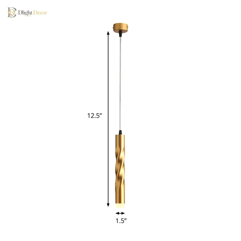 Eliana Captivating Rope Pendant: Modern Elegance In Gold