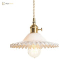 Eliana Scalloped Pendant: Vintage Charm With Green Hue (Multiple Color Options)