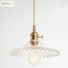Eliana Scalloped Pendant: Vintage Charm With Green Hue (Multiple Color Options)