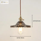 Eliana Scalloped Pendant: Vintage Charm With Green Hue (Multiple Color Options)