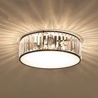 Elizabeth Crystal Drum Fixture - Modern Elegance For Bedrooms 3 / Bronze Ceiling Light