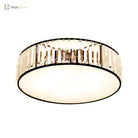 Elizabeth Crystal Drum Fixture - Modern Elegance For Bedrooms Ceiling Light