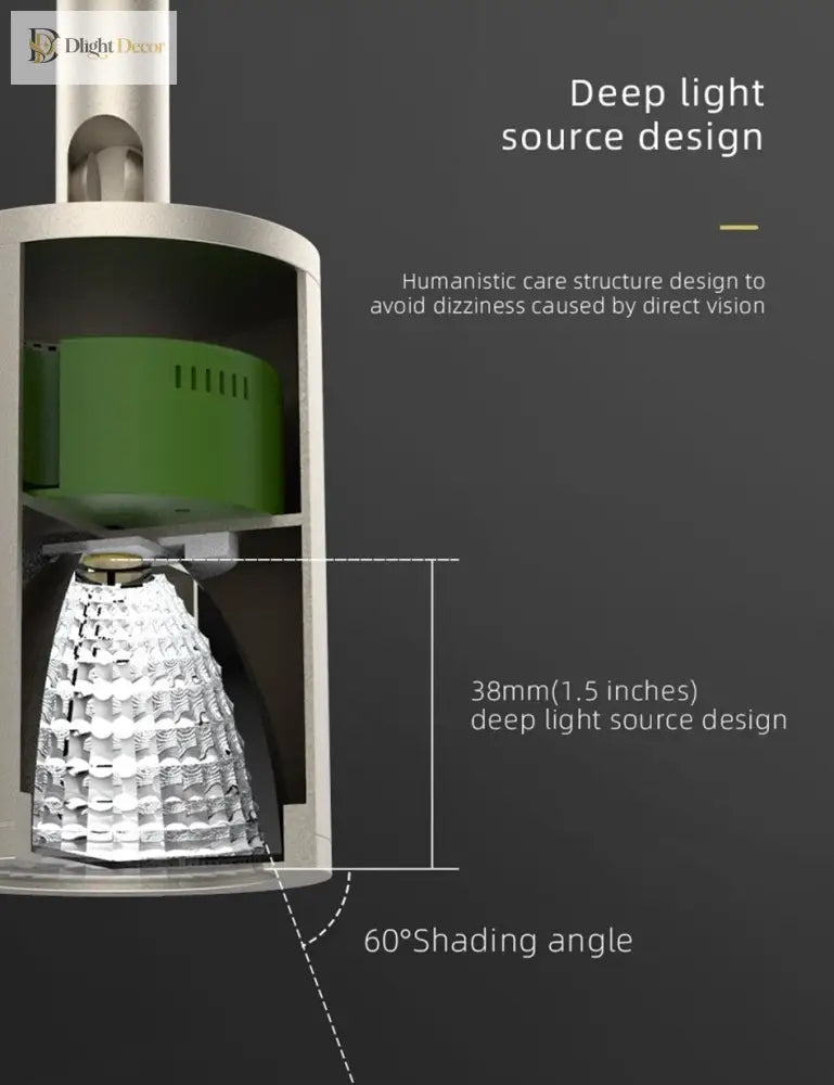 Ella’s Led Ceiling Spotlight In Nickel - 7W Cri97 With Flicker - Free Design And Rotational Accent