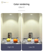 Ella’s Led Ceiling Spotlight In Nickel - 7W Cri97 With Flicker - Free Design And Rotational Accent