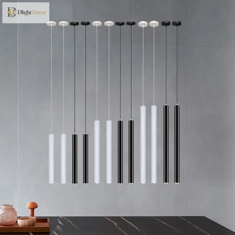 Ella’s Nordic Long Tube Pendant Lights
