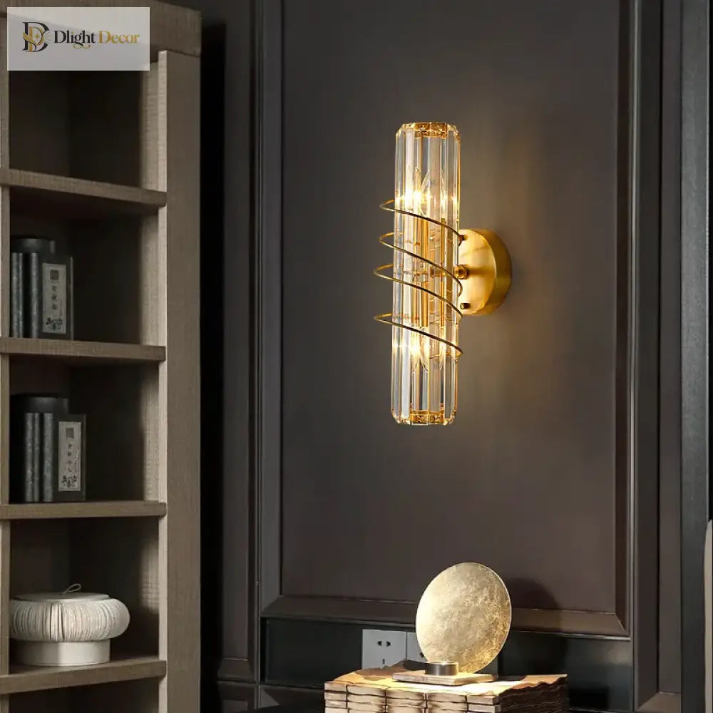 Ella’s Nordic Minimalist Crystal Wall Lamp - Stylish Lighting For Your Tv Background And Aisle