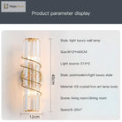 Ella’s Nordic Minimalist Crystal Wall Lamp - Stylish Lighting For Your Tv Background And Aisle