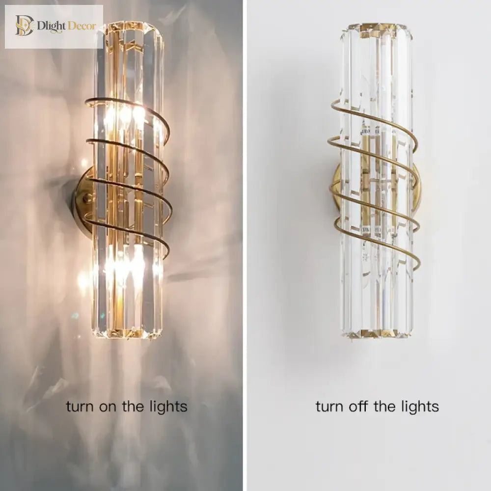 Ella’s Nordic Minimalist Crystal Wall Lamp - Stylish Lighting For Your Tv Background And Aisle