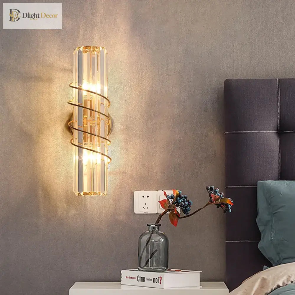 Ella’s Nordic Minimalist Crystal Wall Lamp - Stylish Lighting For Your Tv Background And Aisle