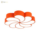 Elliana Modern Led Ceiling Light - Playful Orange & Yellow Spiral Design