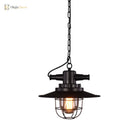 Embolden Your Space With Industrial Elegance: The Black Iron Ceiling Pendant Clear Glass Shade