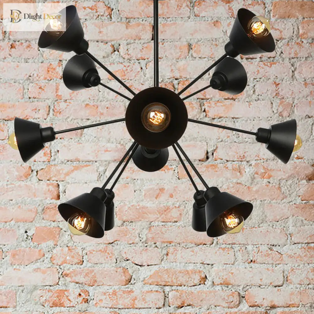Embrace The Mid - Century Charm: The Industrial Sputnik Chandelier