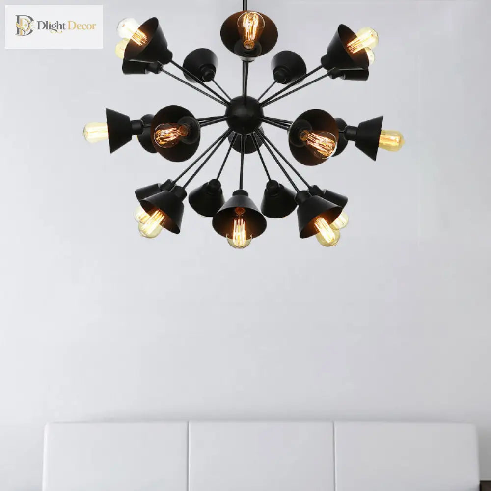 Embrace The Mid - Century Charm: The Industrial Sputnik Chandelier