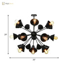 Embrace The Mid - Century Charm: The Industrial Sputnik Chandelier