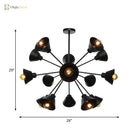 Embrace The Mid - Century Charm: The Industrial Sputnik Chandelier