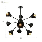 Embrace The Mid - Century Charm: The Industrial Sputnik Chandelier