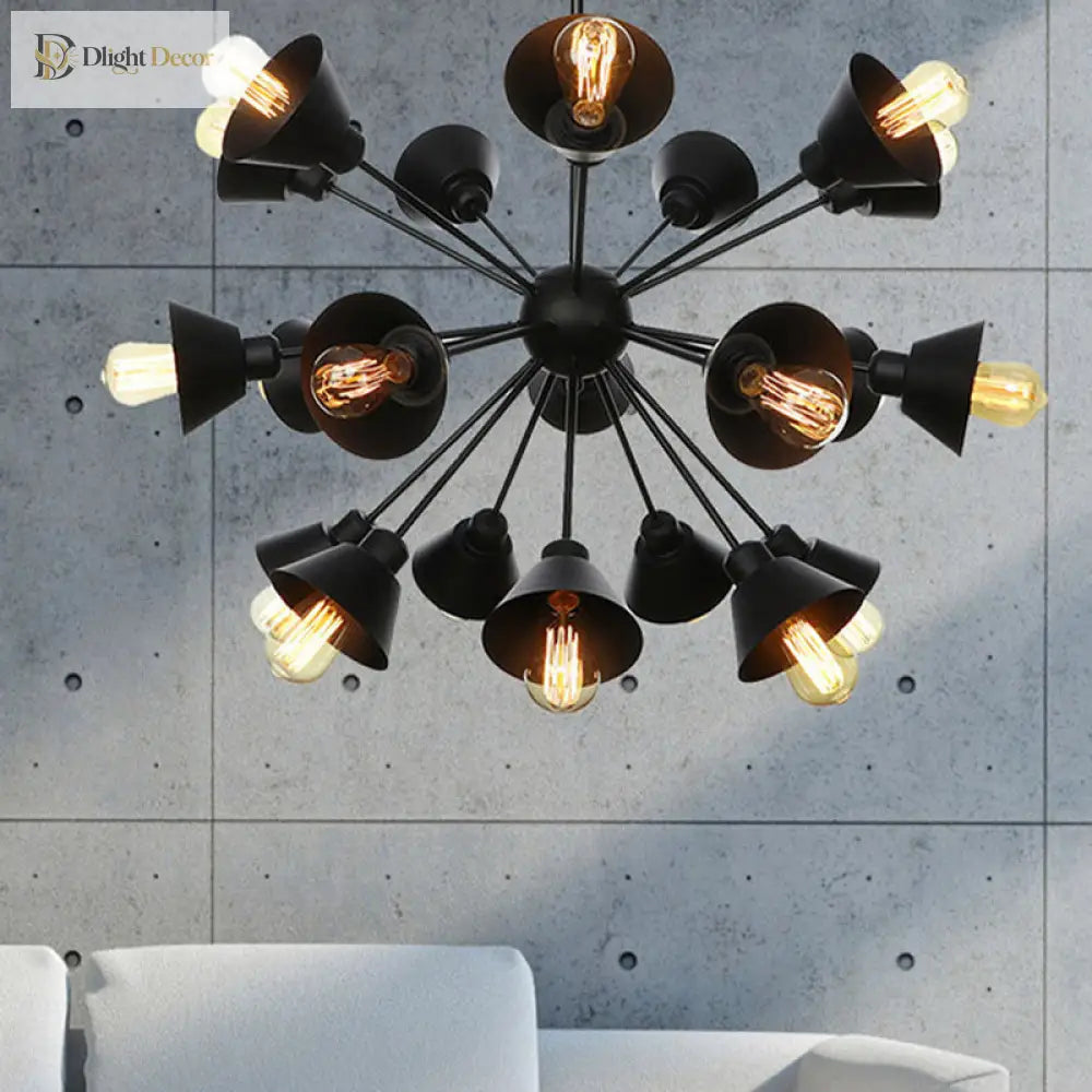 Embrace The Mid - Century Charm: The Industrial Sputnik Chandelier