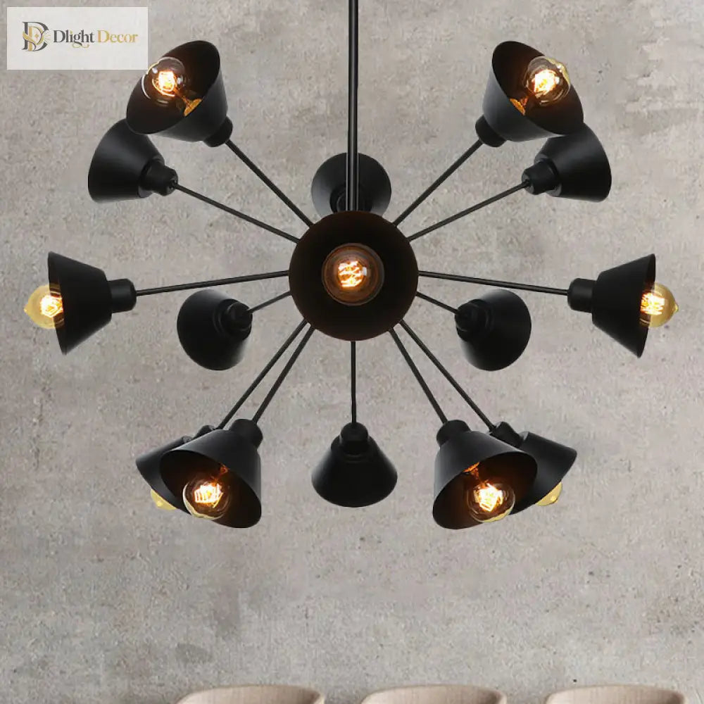 Embrace The Mid - Century Charm: The Industrial Sputnik Chandelier