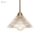 Embrace Minimalist Elegance: The Clear Ribbed Glass Pendant Light