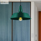 Embrace Industrial Charm And A Pop Of Color: The Red & Green Pendant Light Lighting