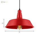Embrace Industrial Charm And A Pop Of Color: The Red & Green Pendant Light Lighting