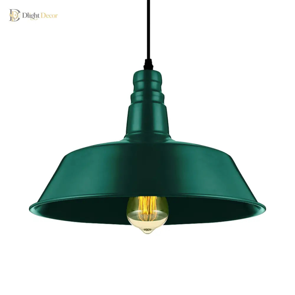 Embrace Industrial Charm And A Pop Of Color: The Red & Green Pendant Light Lighting