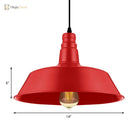 Embrace Industrial Charm And A Pop Of Color: The Red & Green Pendant Light Lighting