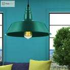 Embrace Industrial Charm And A Pop Of Color: The Red & Green Pendant Light Lighting
