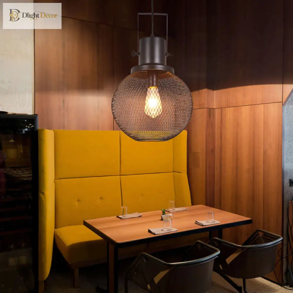 Embrace Industrial Charm: Black Antique Metal Pendant Lamp Lights