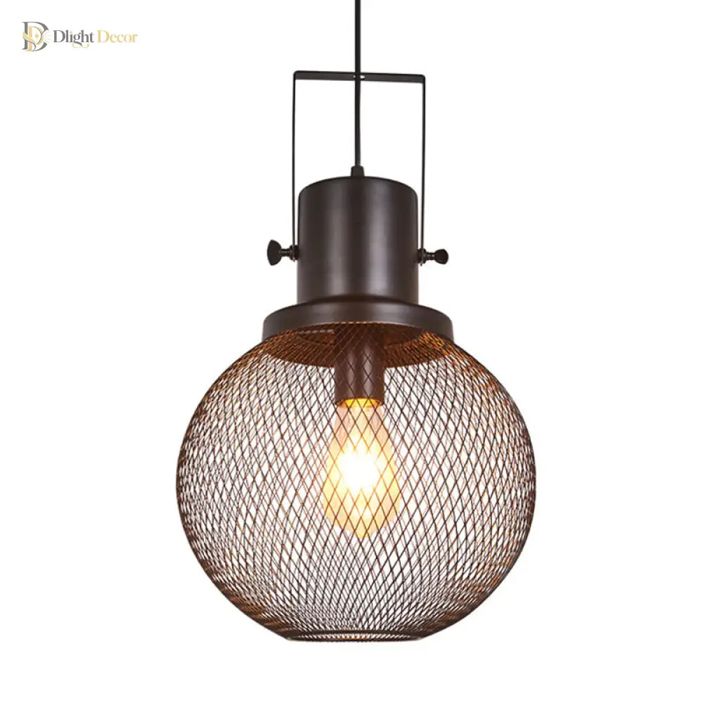Embrace Industrial Charm: Black Antique Metal Pendant Lamp Lights