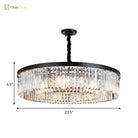 Emilia Modern Crystal Chandelier: Sparkling Elegance In Multiple Sizes (16’ 23.5’ 31.5’)