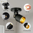 Emily’s Nordic Led Ceiling Spotlight - Adjustable 60° Surface Mounted Light Spotlight