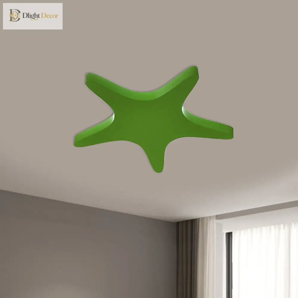 Emily Yellow/Orange/Blue Led Cartoon Star Ceiling Light For Kids Room