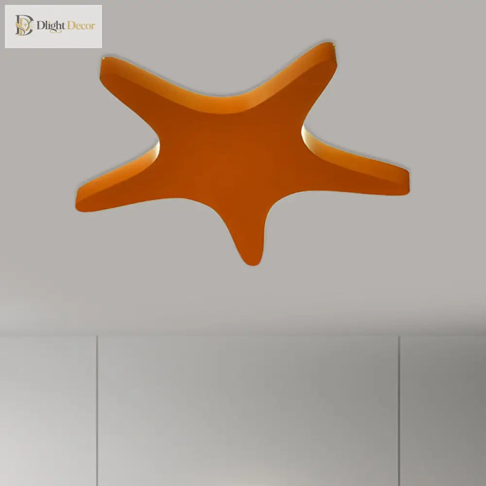Emily Yellow/Orange/Blue Led Cartoon Star Ceiling Light For Kids Room