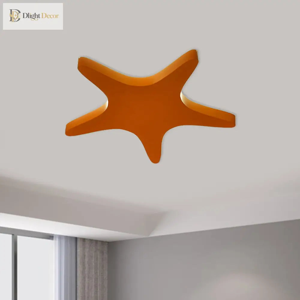 Emily Yellow/Orange/Blue Led Cartoon Star Ceiling Light For Kids Room