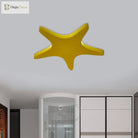 Emily Yellow/Orange/Blue Led Cartoon Star Ceiling Light For Kids Room