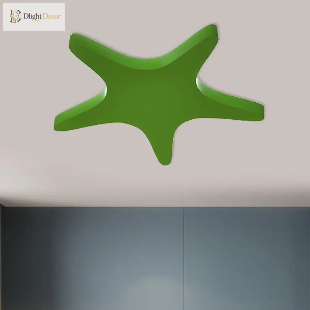 Emily Yellow/Orange/Blue Led Cartoon Star Ceiling Light For Kids Room