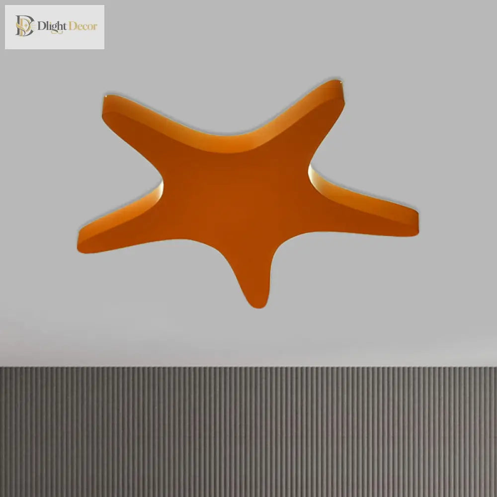 Emily Yellow/Orange/Blue Led Cartoon Star Ceiling Light For Kids Room