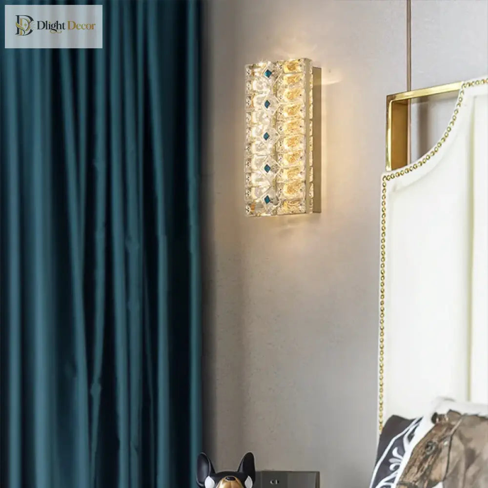 Emma’s - Crystal Wall Lamp Light Luxury Strip Decoration Tv Drama Background Living Room Bedroom