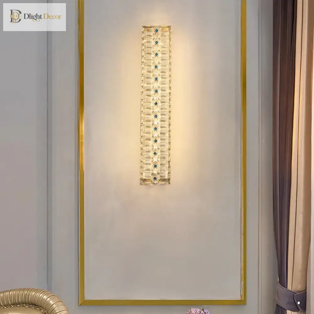 Emma’s - Crystal Wall Lamp Light Luxury Strip Decoration Tv Drama Background Living Room Bedroom