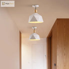 Emma’s Modern Adjustable Macaron Hexagon Ceiling Light - Elevate Your Space With Gray White And