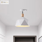 Emma’s Modern Adjustable Macaron Hexagon Ceiling Light - Elevate Your Space With Gray White And