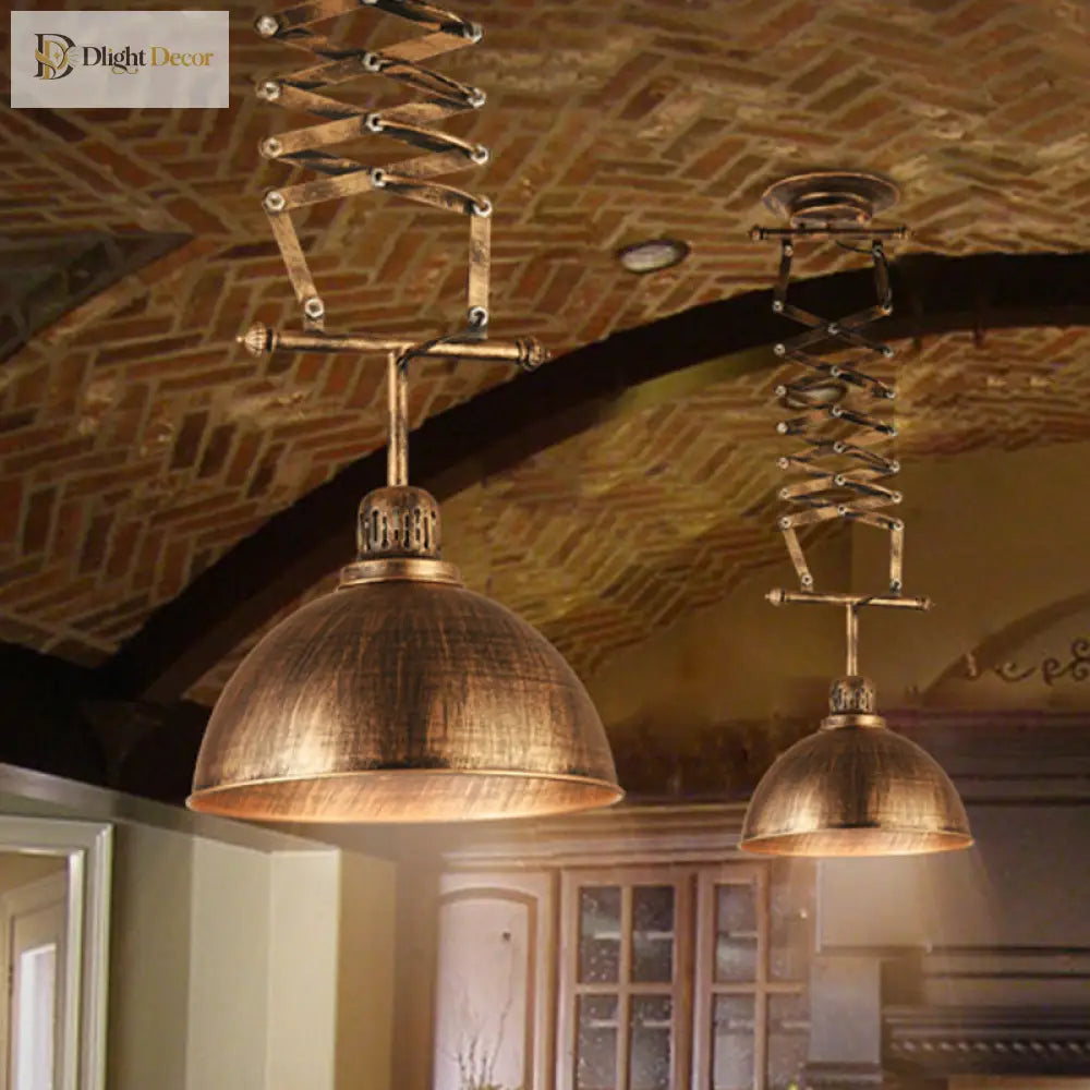 Enhance Your Clothing Store With Industrial Charm: The Bronze Bowl Drop Lamp Extendable Arm