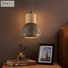 Enrich Your Space With Industrial Charm And Natural Beauty: The Cement Ceiling Light Wood Dome